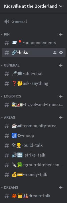 Kidsville Discord Channels