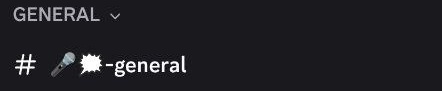 The general channel in Discord